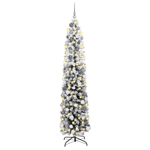 vidaXL Artificial Christmas Tree with 300 LEDs with Stand Green 180 cm