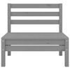 vidaXL 8 Piece Garden Lounge Set Grey Solid Pinewood