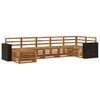 vidaXL Outdoor Sofa Set 7 pcs Natural