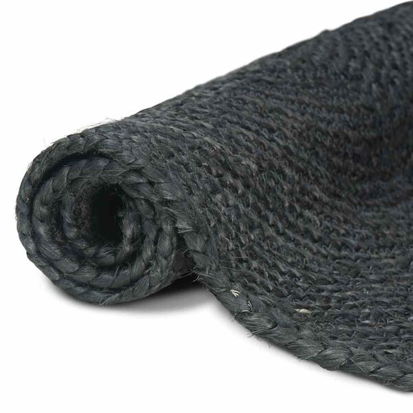 vidaXL Area Rugs Rectangular Dark Grey 60 x 250 cm Jute