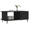 vidaXL Coffee Table Black 90x50x40 cm Engineered Wood