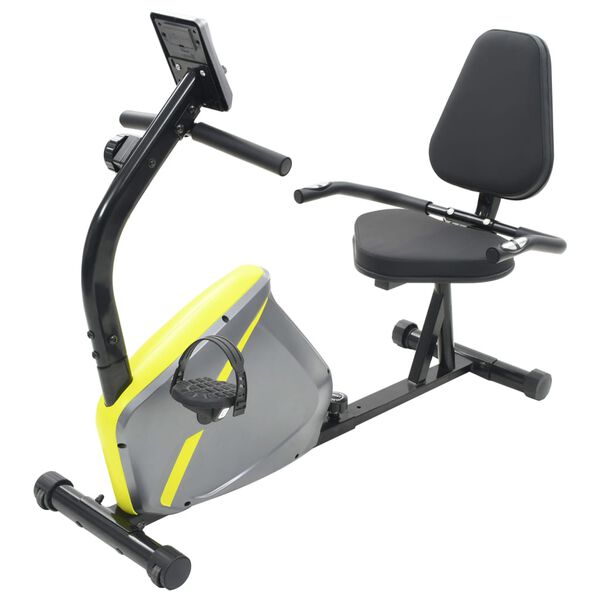vidaXL Magnetic Recumbent Exercise Bike with Pulse Measurement