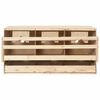 vidaXL Chicken Laying Nest 3 Compartments 72x33x38 cm Solid Pine Wood
