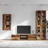 vidaXL TV Cabinet Set with Drawer with Shelf Old Wood Engineered Wood