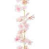 vidaXL Christmas Flower Garlands 6 pcs Light Pink 180 cm