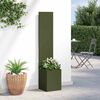 vidaXL Garden Privacy Screen Olive green 32 x 140 cm Cold-rolled steel
