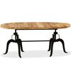 vidaXL Dining Table Solid Mango Wood and Steel 180 cm