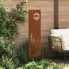 vidaXL Garden Privacy Screen Rusty 32 x 140 cm Weathering steel