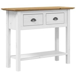 vidaXL Console Table "BODO" Brown 91x35x74 cm Solid Wood Pine