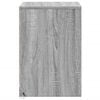 vidaXL Bedside Cabinets with LED Lights 2 pcs Grey Sonoma Engineered Wood