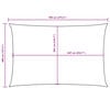 vidaXL Sunshade Sail Oxford Fabric Rectangular 4x7 m Brown
