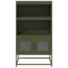 vidaXL Highboard Olive Green 68x39x123 cm Steel