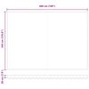 vidaXL Retractable Awning Retractable Red and White 500 x 350 cm