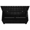 vidaXL Garden Storage Box Black 108x42.5x54 cm Solid Wood Pine