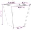 vidaXL Garden Planter 30x30x30 cm Weathering Steel