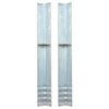 vidaXL L-shaped Ground Anchors 2 pcs Galvanised Steel 5x5x50 cm