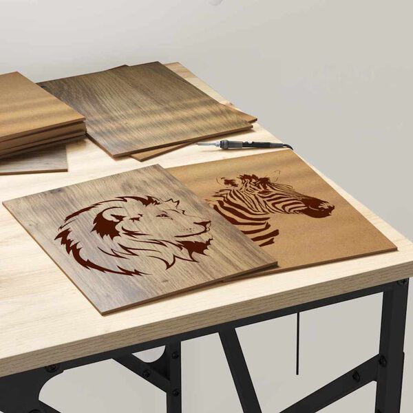 vidaXL Decor Panels 150 pcs Artisan Oak 15 x 21 x 0.27 cm