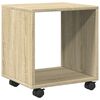 vidaXL&nbsp;Rolling&nbsp;Cabinet&nbsp;Sonoma Oak 37x33x42.5 cm Engineered Wood