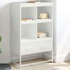 vidaXL Highboard White 68.5x39x111.5 cm Steel