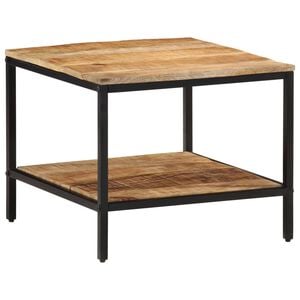 vidaXL Coffee Table 55x55x45 cm Solid Rough Wood Mango