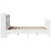 vidaXL Bed Frame without Mattress White 150x200 cm King Size Solid Wood Pine