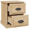 vidaXL Bedside Cabinets 2 pcs Sonoma Oak 39x39x47.5 cm Engineered Wood