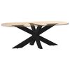 vidaXL Coffee Table Leg Spider Shape Black 98x58x(42-43) cm Steel