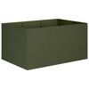 vidaXL Garden Planter Olive Green 120 x 80 x 60 cm Cold-rolled Steel
