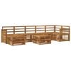 vidaXL Outdoor Sofa Set 7 pcs Natural Solid Acacia Wood