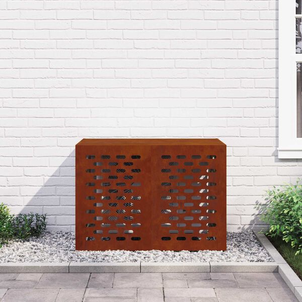 vidaXL Air Conditioner Cover Rusty 100 x 50 x 70 cm Weathering Steel