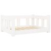 vidaXL Dog Bed White 65,5x50,5x28 cm Solid Wood Pine