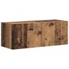 vidaXL TV Wall Cabinet Wall-mounted 2 pcs Old Wood 39 x 31 x 29.5 cm