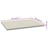 vidaXL Kitchen Countertop Cream 80x60x2.8 cm Engineered Wood