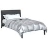 vidaXL Winter Duvet Silver 135 x 200 cm Satin and Microfiber