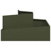 vidaXL Garden Planter Olive Green 80 x 80 x 50 cm Cold-rolled Steel