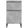 vidaXL Bedside Cabinets 2 pcs Concrete Grey 40x35x70 cm