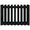 vidaXL Garden Raised Bed with Fence Design Black 100x50x70 cm Solid Wood Pine