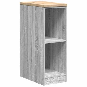 vidaXL Garage Storage Cabinet Grey Sonoma 30x51x85 cm Solid Wood Pine
