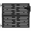 vidaXL Garden Gate 85 x 100 cm Powder-coated steel Black Lockable