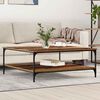 vidaXL Coffee Table Old wood 100 x 100 x 40 cm Engineered Wood
