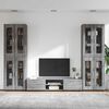 vidaXL TV Cabinet Set with Drawer FLORIN Grey Sonoma Engineered Wood
