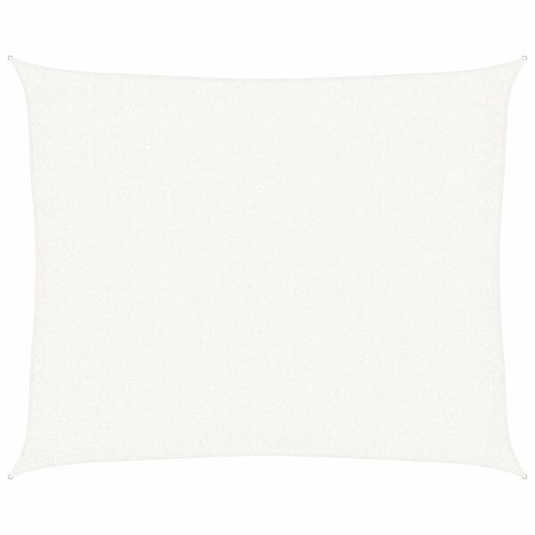 vidaXL Sunshade Sail 160 g/m&sup2; White 2.5x3 m HDPE