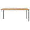 vidaXL Outdoor Tables Natural and black 180 x 90 x 75 cm