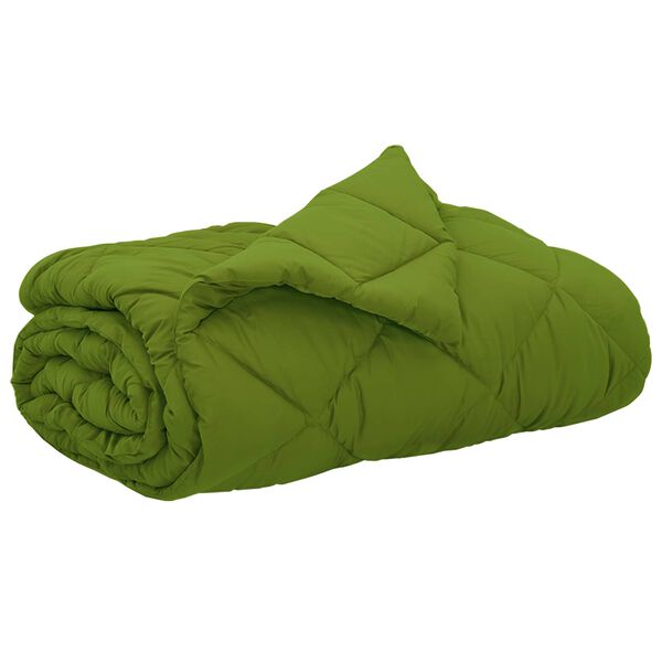 vidaXL Summer Duvet Green 220 x 260 cm Microfiber