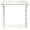 vidaXL Firewood Rack White 108x64.5x110 cm Solid Wood Pine