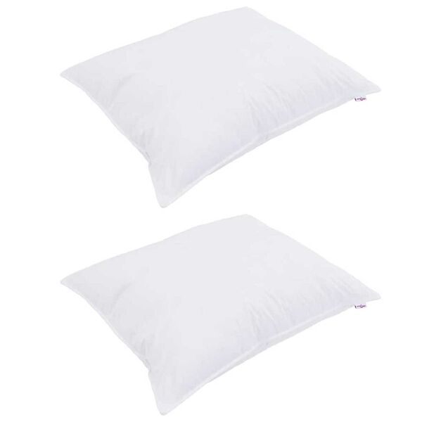vidaXL Pillow with Pillow 2 pcs White 50 x 70 cm Cotton