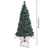vidaXL Artificial Pre-lit Christmas Tree with Ball Set Green 150 cm