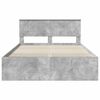 vidaXL Bed Frame Concrete Grey 150 x 200 cm Engineered Wood