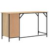 vidaXL Computer Desk Sonoma Oak 131x48x75 cm Engineered Wood