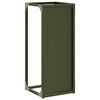 vidaXL Firewood Rack Olive Green 25x25x60 cm Cold-rolled steel